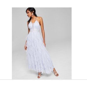 Teeze Me Juniors' Petal-Skirt Gown Size 1 New